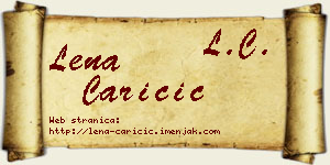 Lena Caričić vizit kartica
